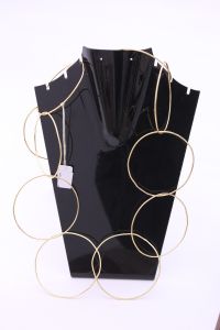 Large Rings Brass Necklace
