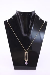 Golden & Silver Plated With White Stone Brass Necklace