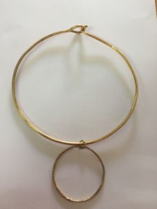 Circular Brass Necklace