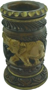 Pen Holder Shikaar Karvin Antique