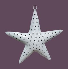 White Colored Decorative Star Shape Candle Holder