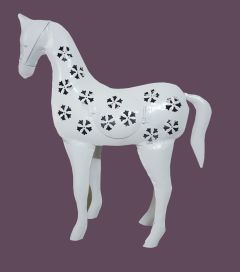 White Colored Decorative Horse Shape Candle Holder