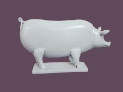 White Colored Decorative Pig Shape Candle Holder