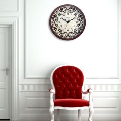 Random Carvy Blossom (Glass Covered) Wall Clock