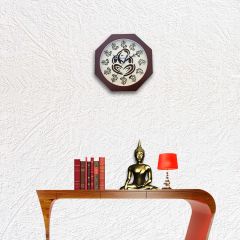 Random Carvy Ganesha Octy(Glass Covered) Wall Clock