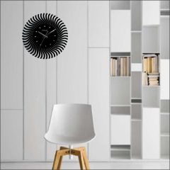 Web World Series - Illusion Black 12" Wall Clock