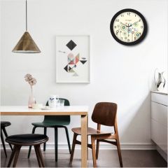 Sleek-Black Wall Clock