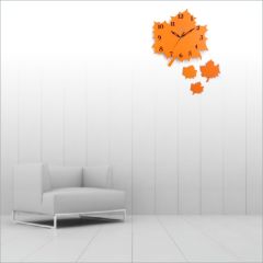 Autumn Set - Orange Wall Clock
