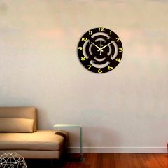 Random Wooden Chakra Brown Wall Clock