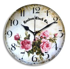  Moon Rose Wooden Wall Clock