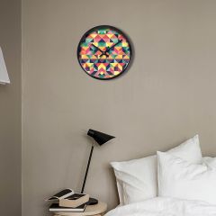 Random Wave(Glass Covered)  Wall Clock