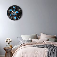 Random Blue Diamond  Wall Clock