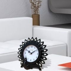 Random Dancing Peacock Small Table Clock