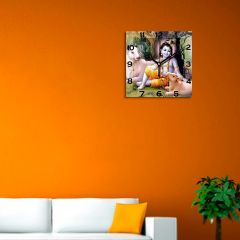  Bal Krishna Wooden Wall Clock