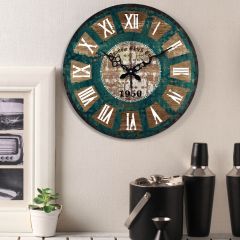 Smart-15" Big Wooden Wall Clock