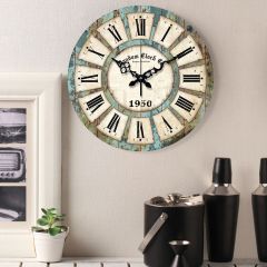 Rough & Tough-15" Big Wooden Wall Clock