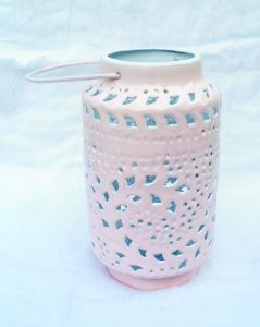 Light Pink Enamel Lantern