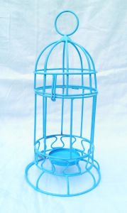 Turquoise Cage T-Light Holder