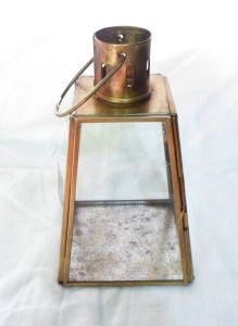 Brass Antique Glass Lantern