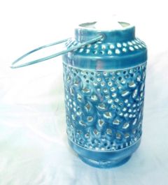 Blue Enamel Lantern