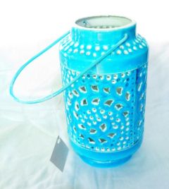 Sky Blue Enamel Lantern