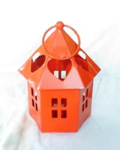 Orange Bird House T-Light Holder
