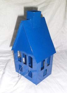 Blue Bird House T-Light Holder