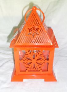 Orange Powder Lantern Flower Design