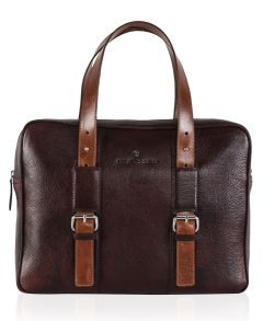 Two Tone Vintage Laptop Bag