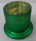 Green Glass Mercury Cloche Small