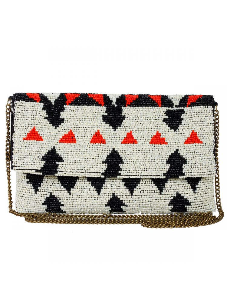 Reggel Beaded Clutch