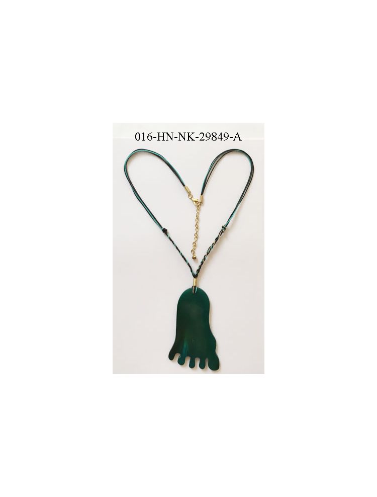 Green Horn Necklace