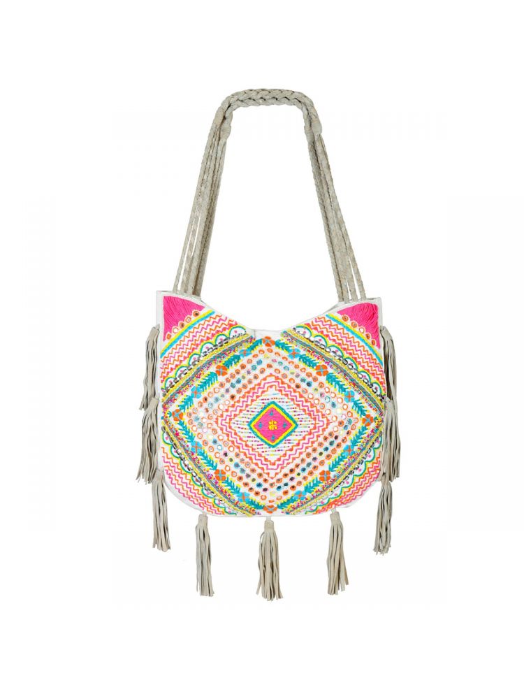 Heavily Embroidered Shoulder Bag