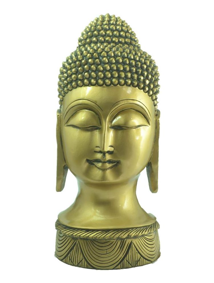 Buddha Head Ghungru Pittal Color