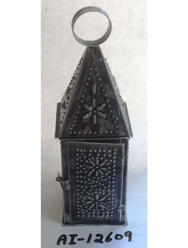 Dark Grey Metal Lantern