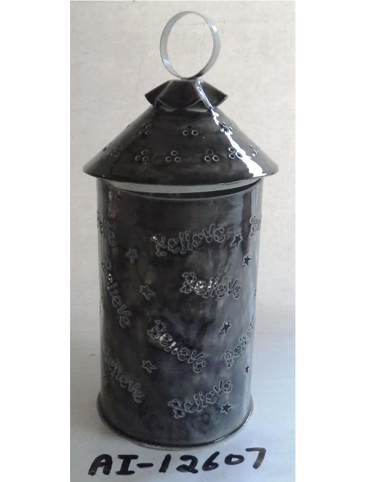 Black Metal Lantern