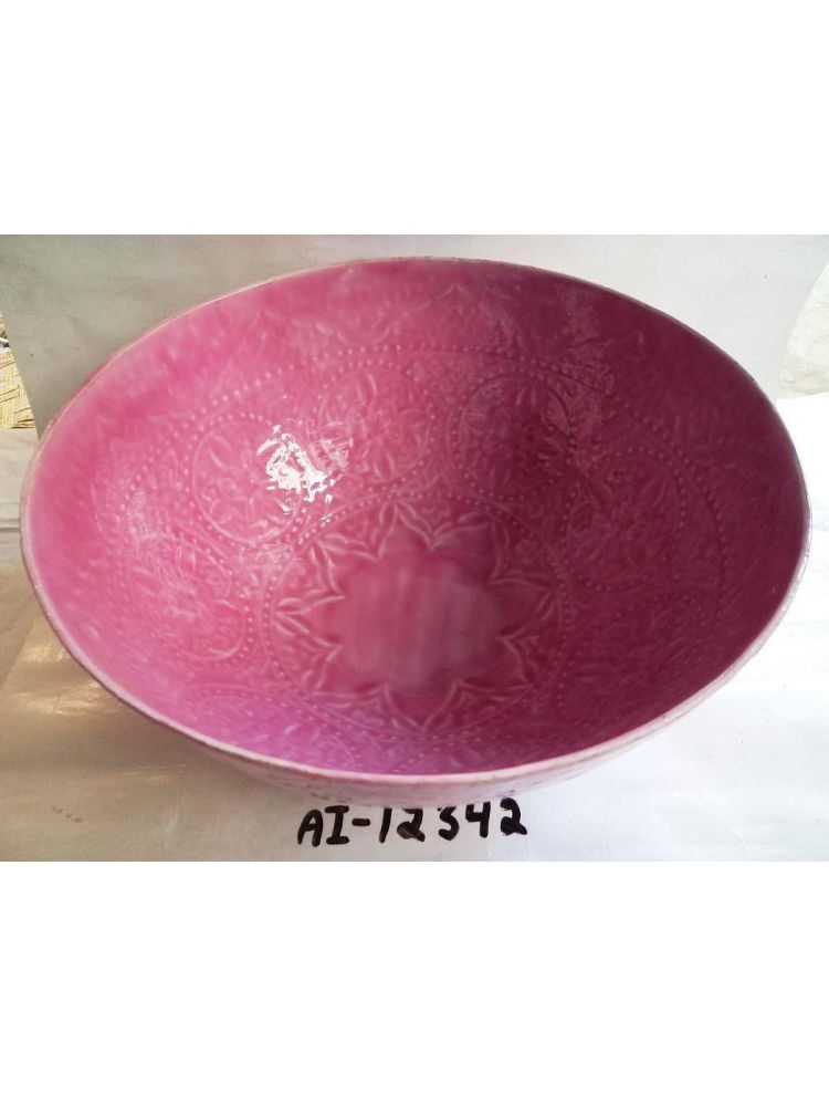 Pink Bowl Embossed