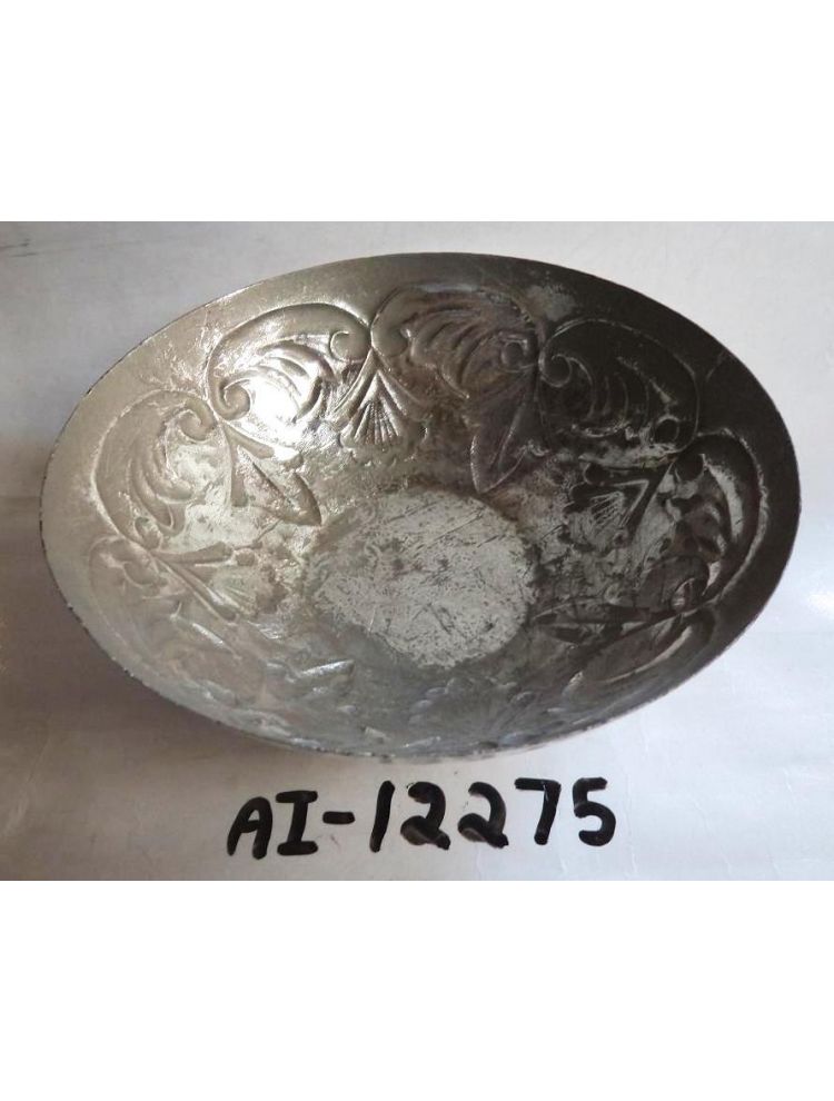 Silver Painted Bowl Embossed
