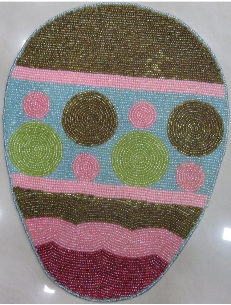 Egg Shape Beaded Placemat
