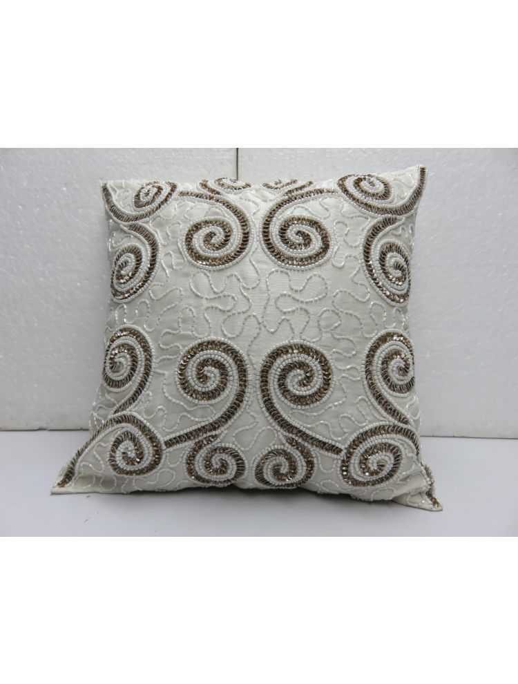 Scoll Beaded Cushion Cover
