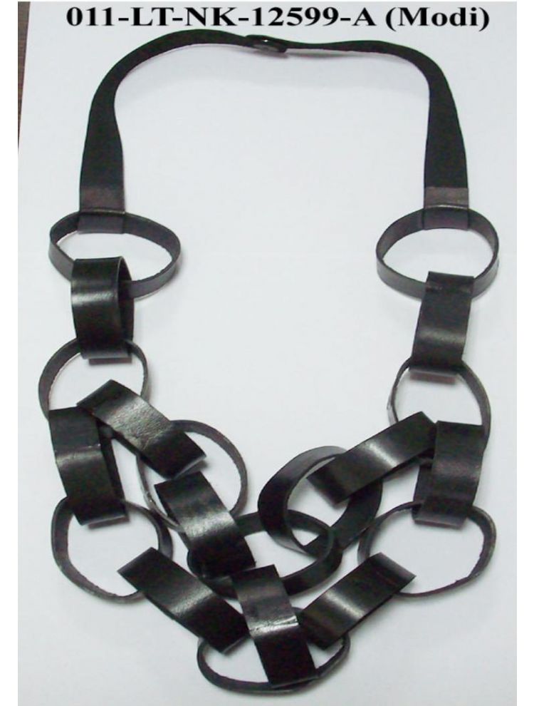 Leather Ring Necklace