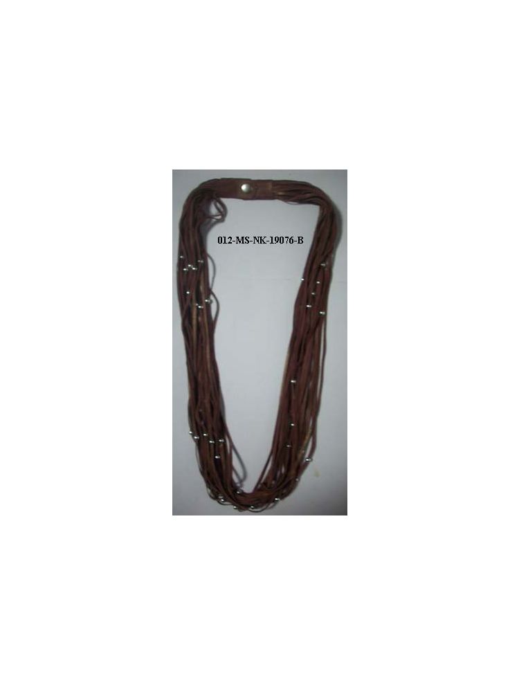 Leather Threaded Necklace