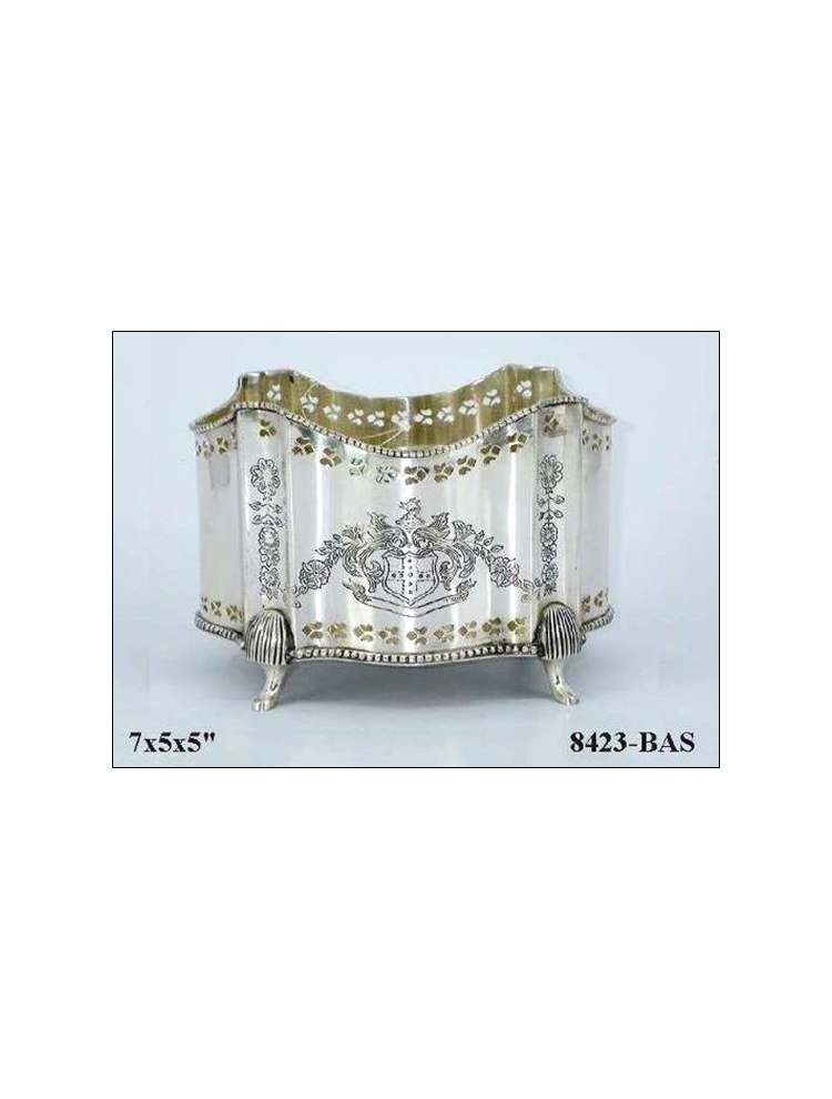 Silver Plated Deco Planter
