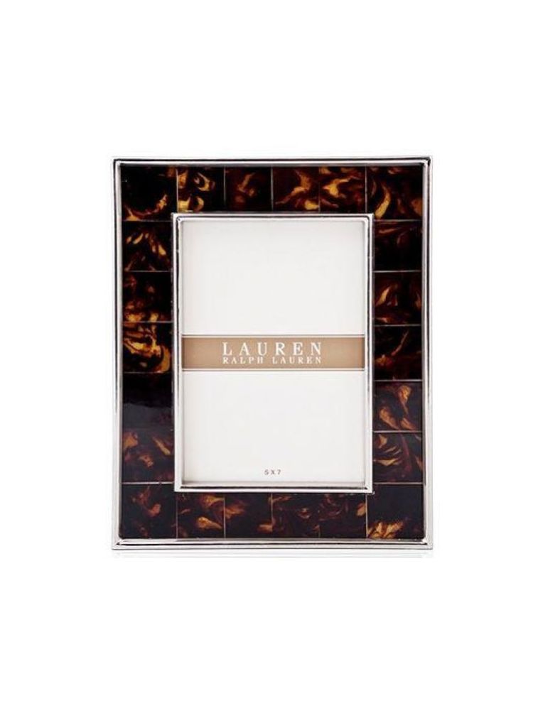 Horizon Collections Tortoise Metal Large Photo Frame