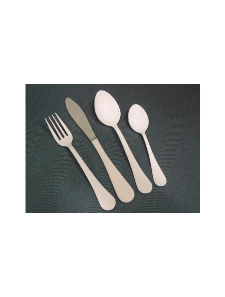  White Stainless Steel Chopping & Serving Cutlery